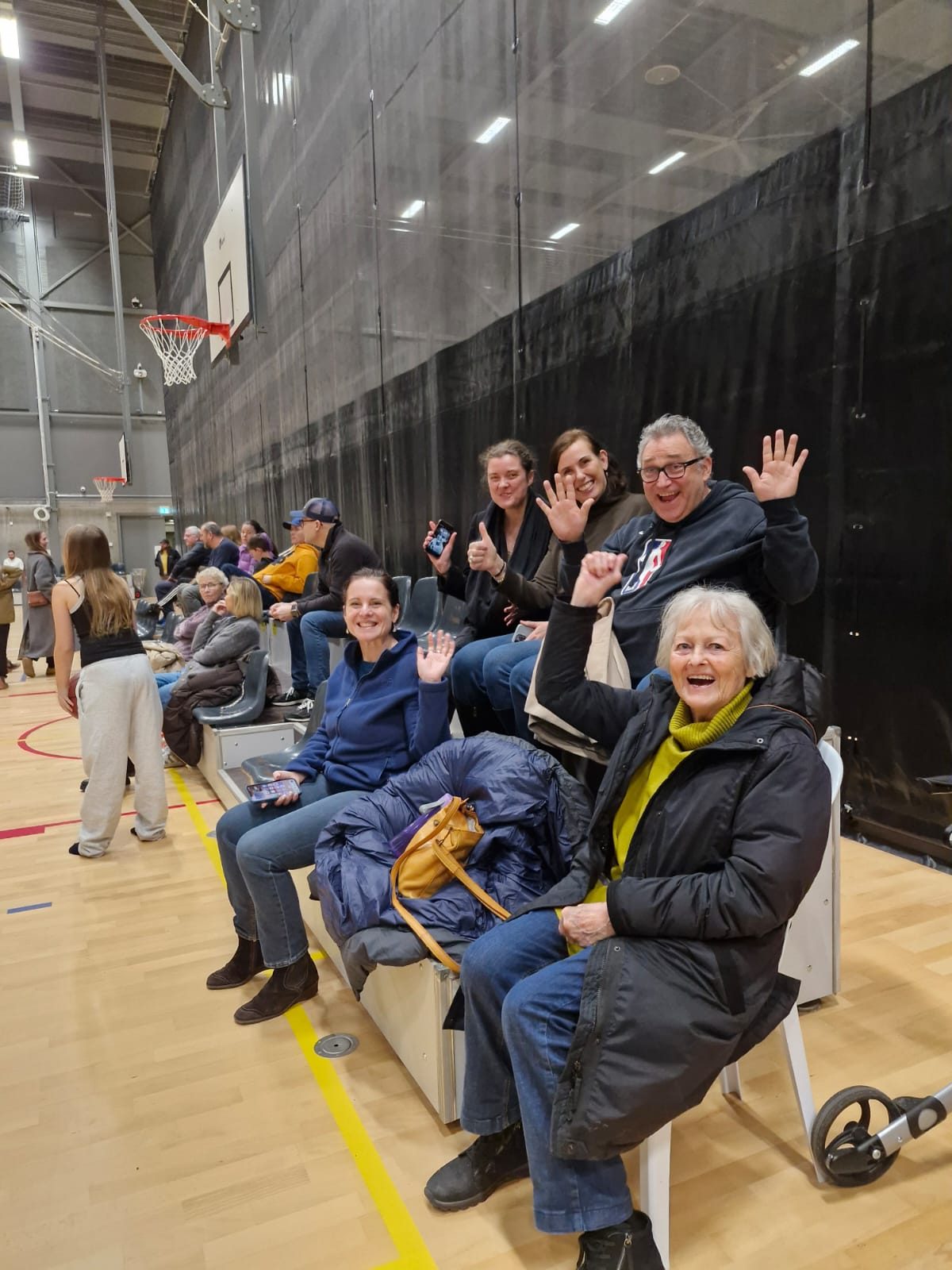 Talata families courtside