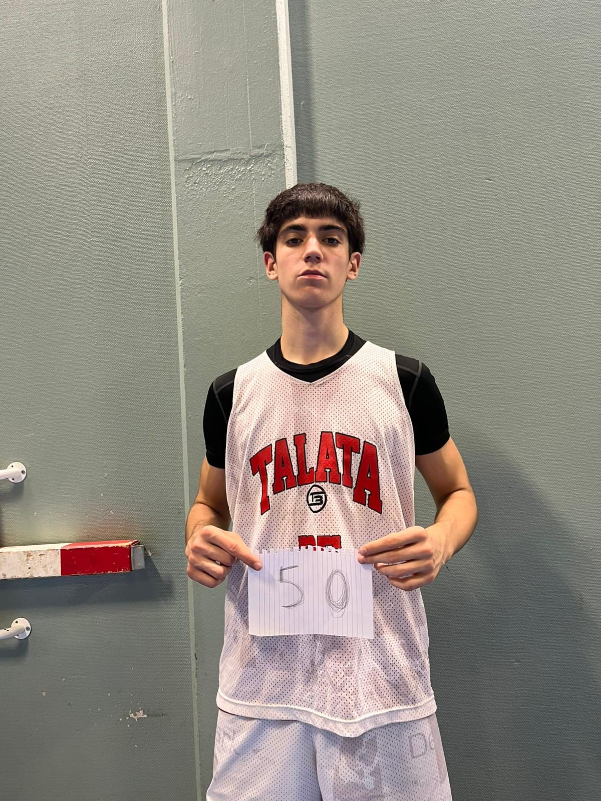 Talata player at a tryout