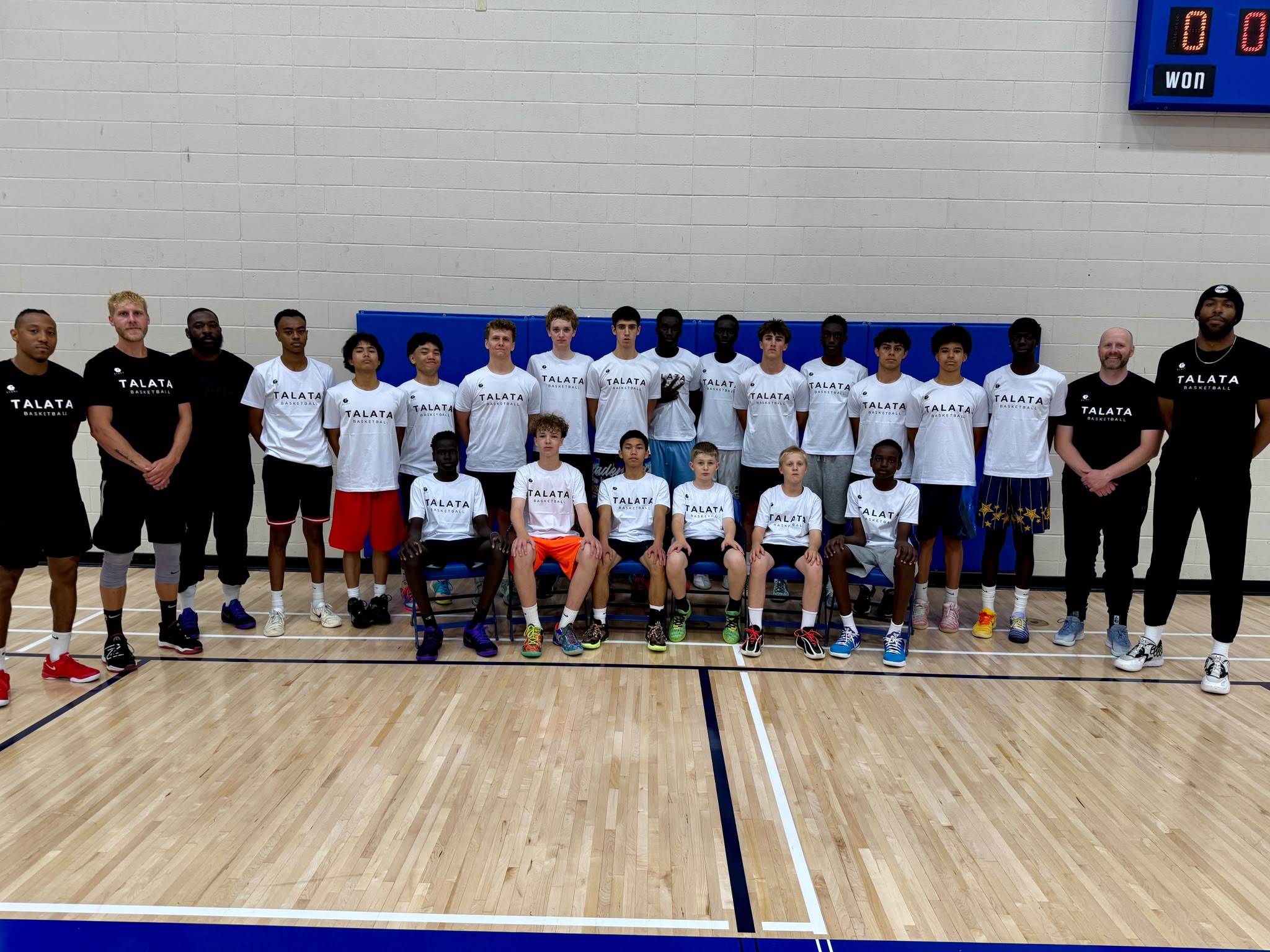 Talata players and coaches with the Canada Camp 2026 group in Lethbridge