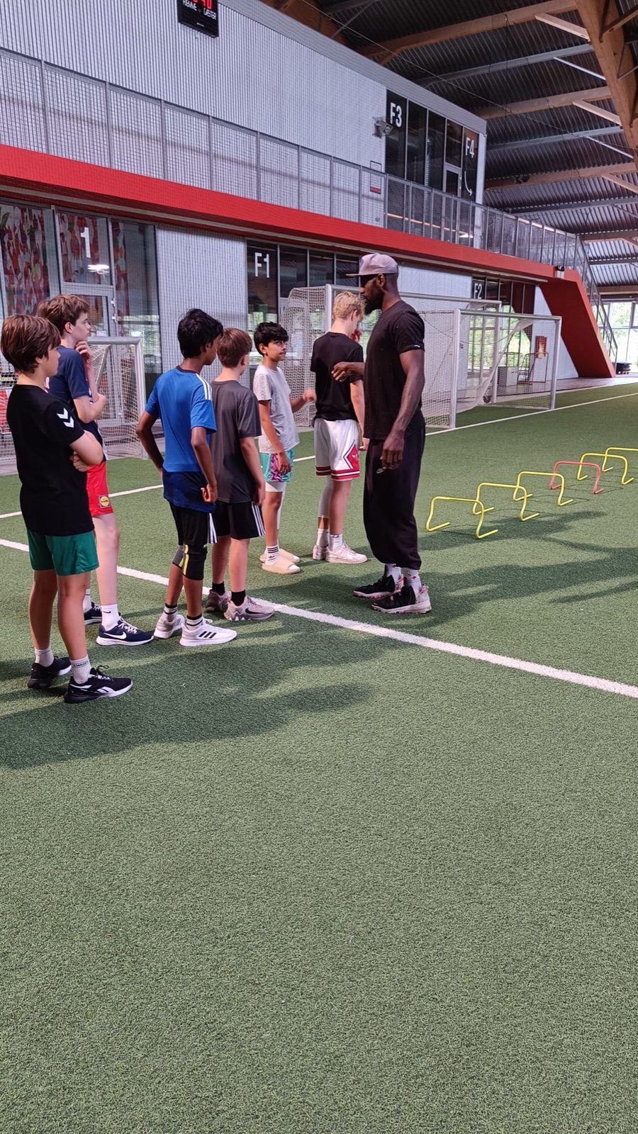 Conditioning session with hurdles at Talata Camp
