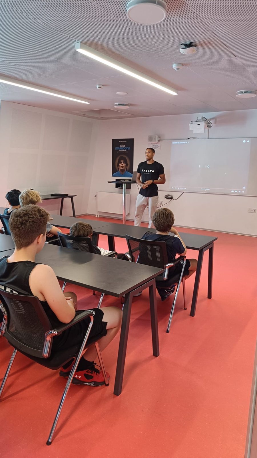 Video analysis session at Talata Camp