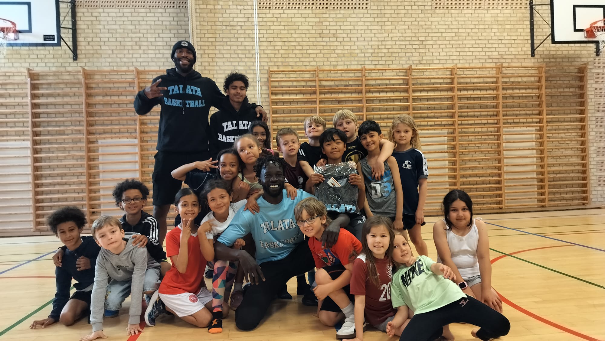 Talata Mini kids laughing at training