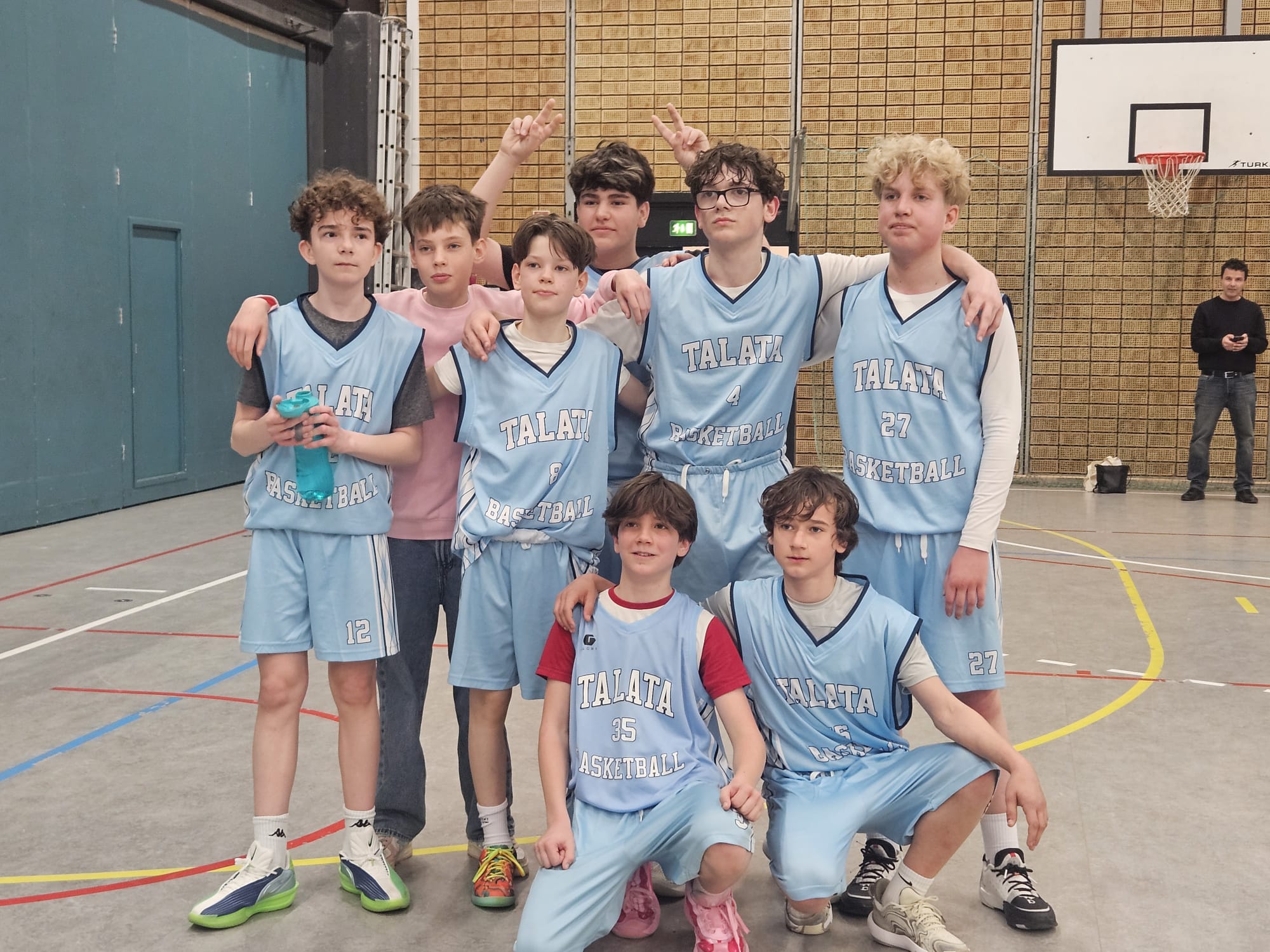 Talata U15 players on court during the weekend tournament